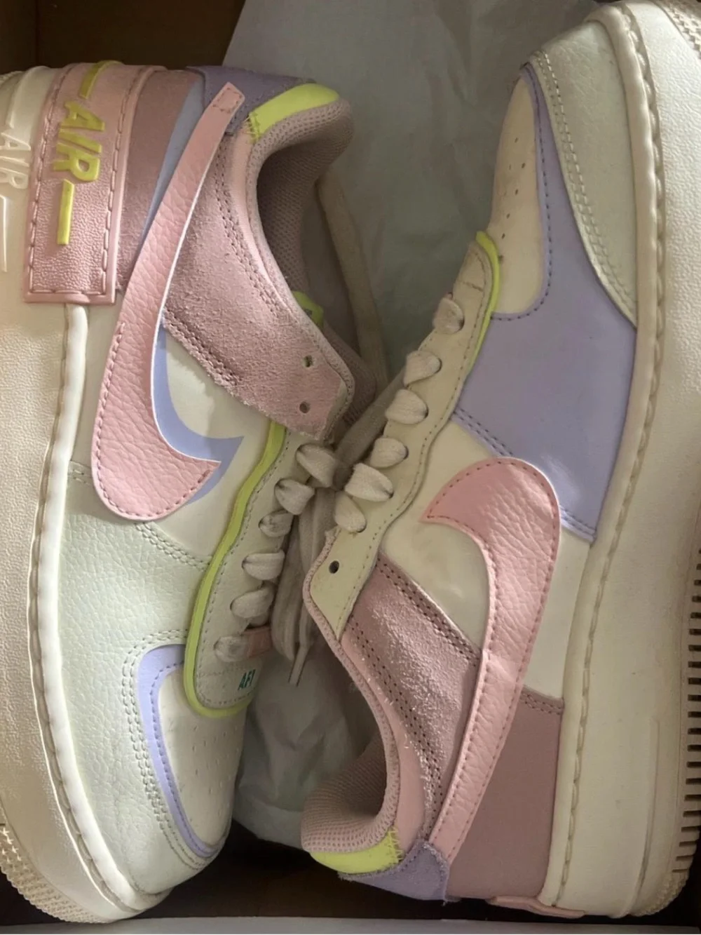 Nike Women’s Pastel Pink, Lavender & Cream Air Force 1s.